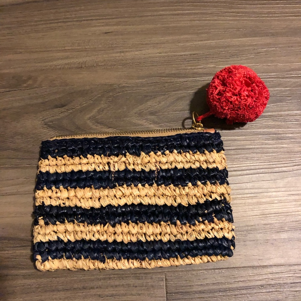 Jcrew straw coin purse